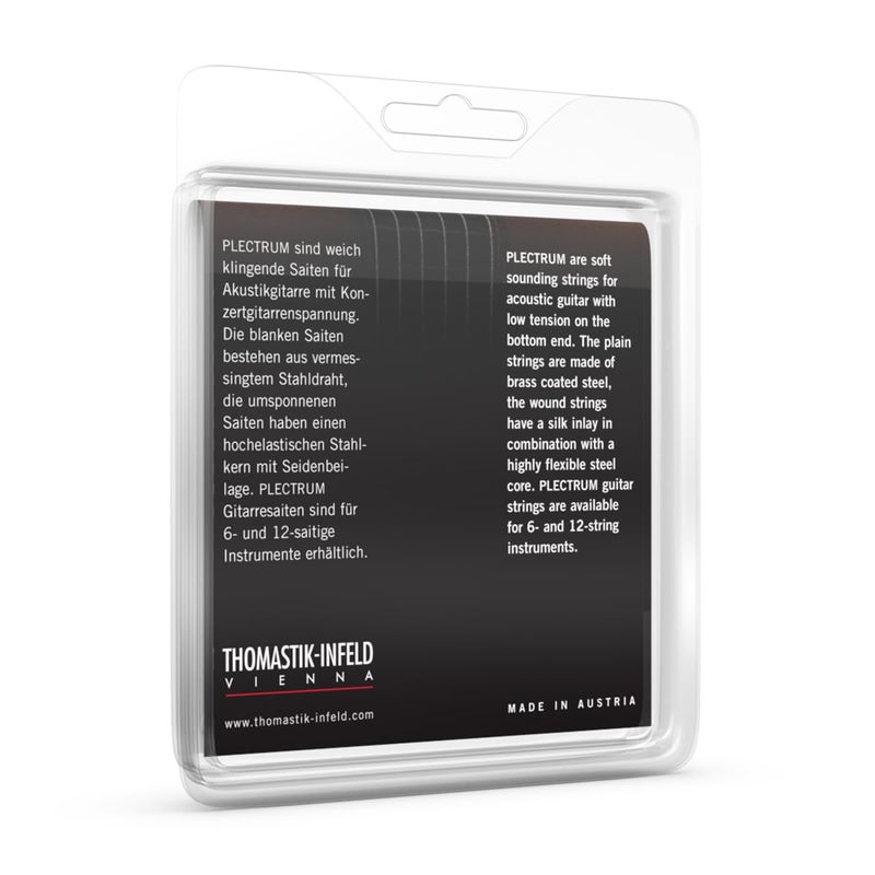 Thomastik-Infeld AC112 Acoustic Guitar Strings: Plectrum Series 6 String Set E, B, G, D, A, E, Natural - Image 2